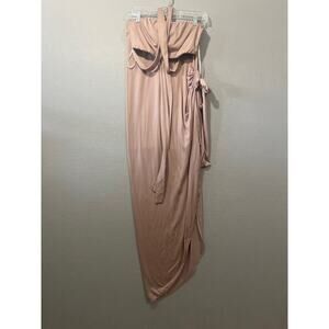 L'ATISTE By Amy Outfit Womens Large Tan Skirt And Top Vacation Sexy Cocktail